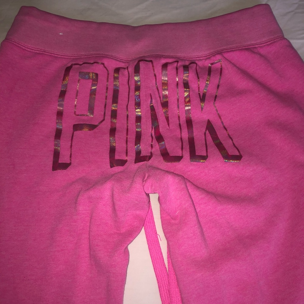 Two pairs of PINK by VS sweatpants